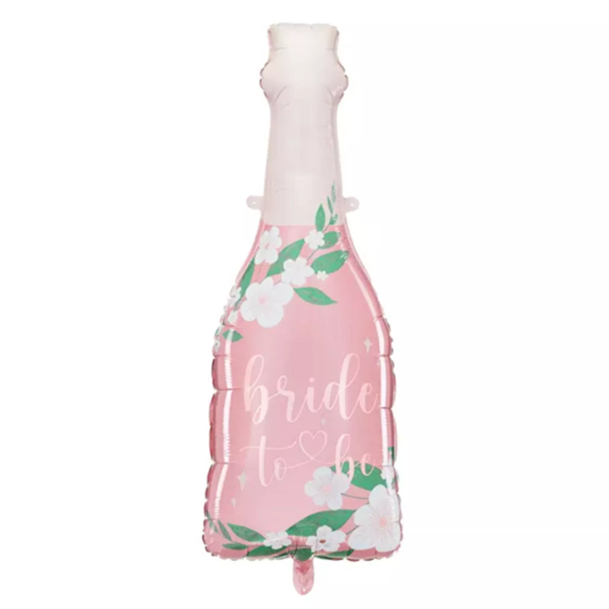 BRIDE TO BE FLORAL BOTTLE LARGE FOIL BALLOON