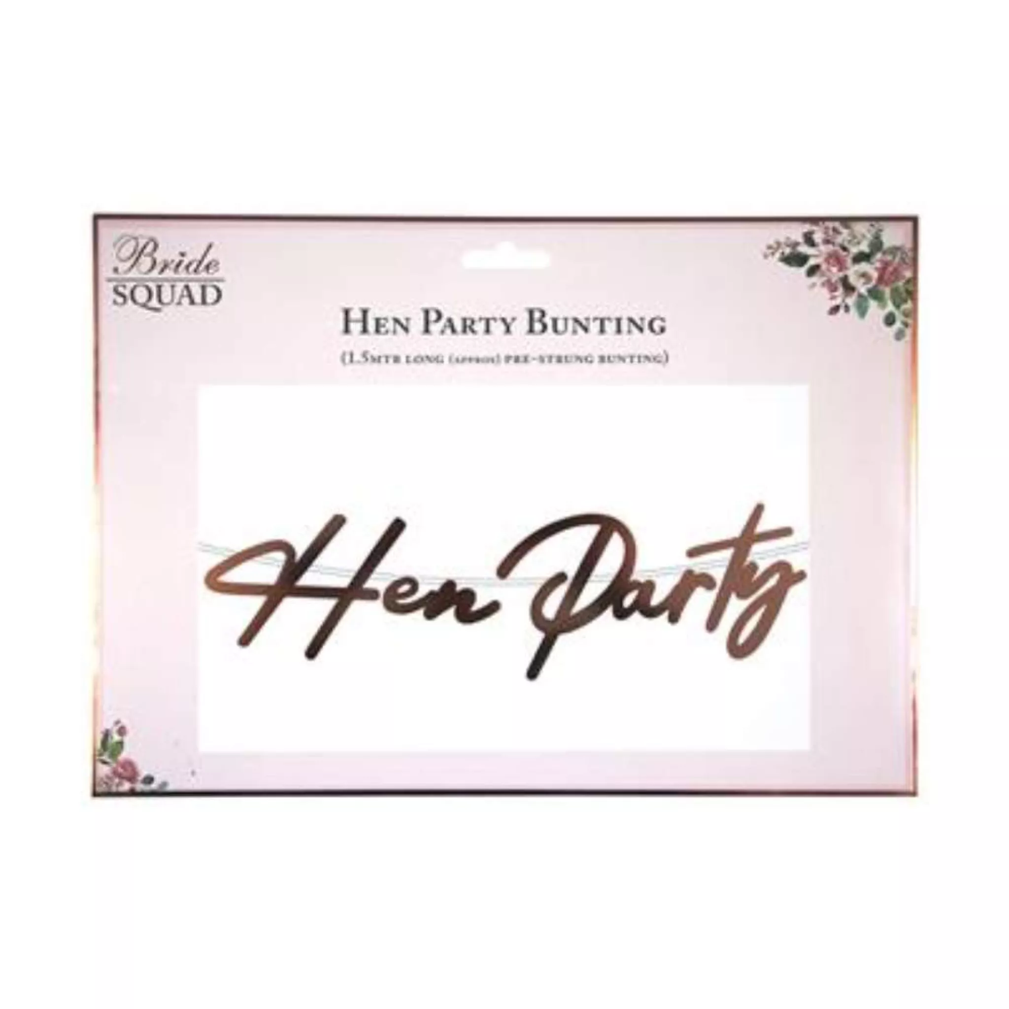 ROSE GOLD HEN PARTY BUNTING