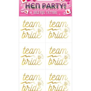 henp54 TEAM BRIDE TEMPORARY TATTOO