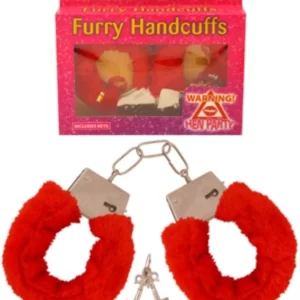 RED FURRY HANDCUFFS