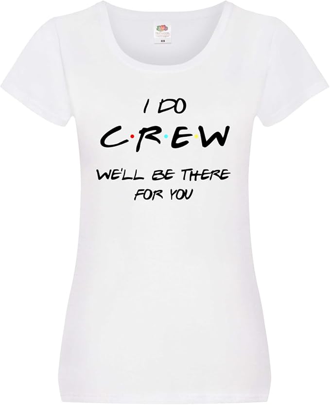 WHITE I DO CREW T-SHIRT